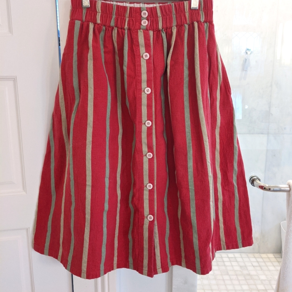 Ace&Jig Sadie Skirt in Watermelon, XS